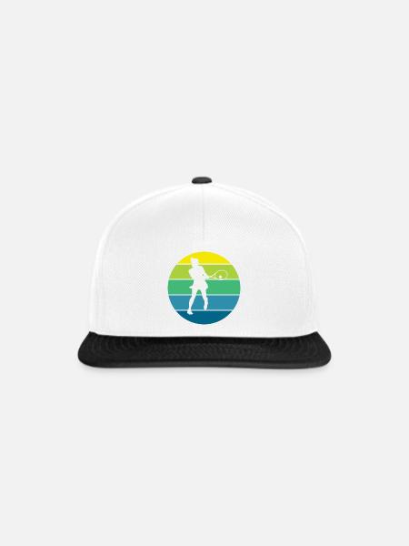 Tennis - Snapback Cap - Weiß/Schwarz
