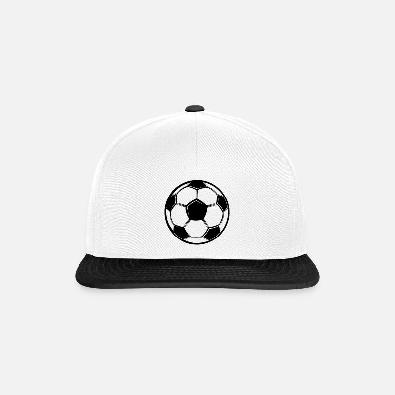 Soccer ball - Snapback Cap - white/black