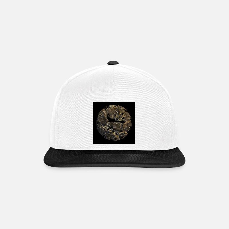 Golden Fragment Orb - Snapback Cap - white/black