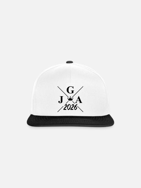 Jga 2026 Logo - Snapback Cap - Weiß/Schwarz