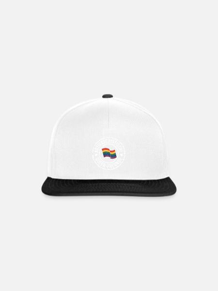 Antifa - Antifascist Merch - Snapback Cap - Weiß/Schwarz