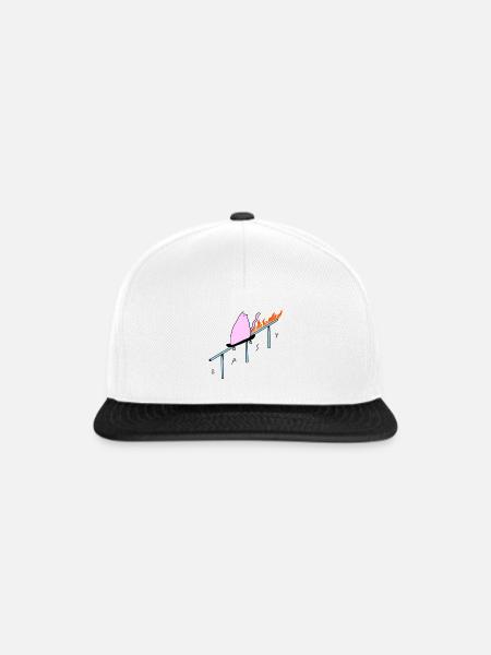 Easy_Cat - Snapback Cap - Weiß/Schwarz