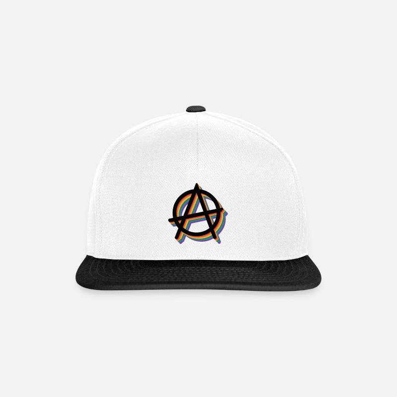 Anarchy - Anarchism Tee - Snapback Cap - white/black