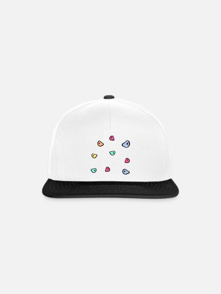 Bouldern Kletterwand - Snapback Cap - Weiß/Schwarz