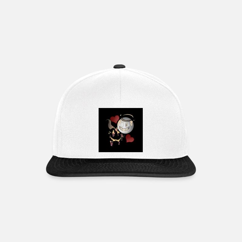 Angel and Devil Design - Snapback Cap - white/black