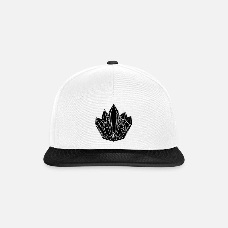 cristal - Casquette snapback - blanc/noir