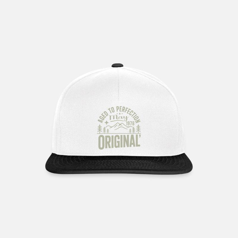 Mai 1978 – Legende der Gipfel und Berge - Snapback Cap - Weiß/Schwarz