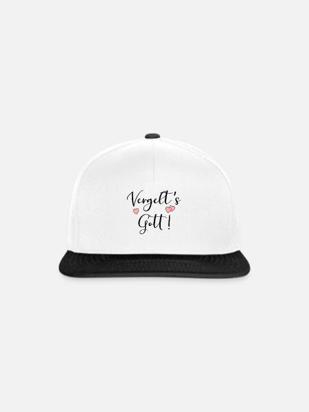 Christlich Danke Gott - Snapback Cap - Weiß/Schwarz