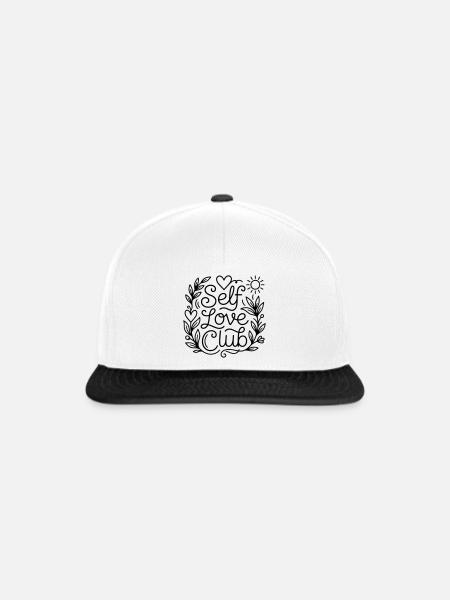 Selbstliebe - Snapback Cap - Weiß/Schwarz