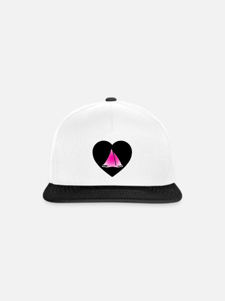 Segeln - Snapback Cap - Weiß/Schwarz