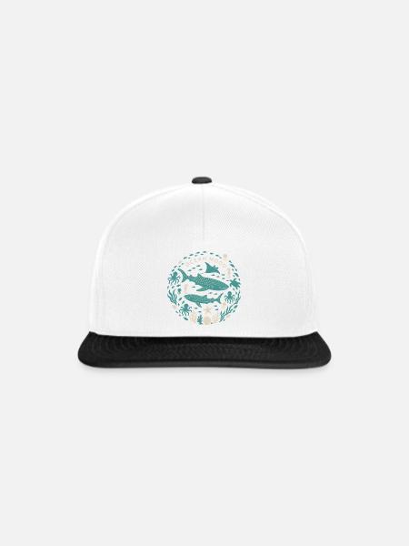 Ocean Mood - Snapback Cap - Weiß/Schwarz