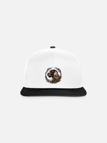 Deutsch Drahthaar - Snapback Cap - Weiß/Schwarz