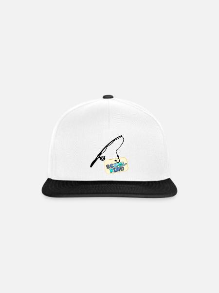 Schulstart Schulkind Angeln - Snapback Cap - Weiß/Schwarz