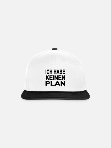 Plan - Snapback Cap - Weiß/Schwarz