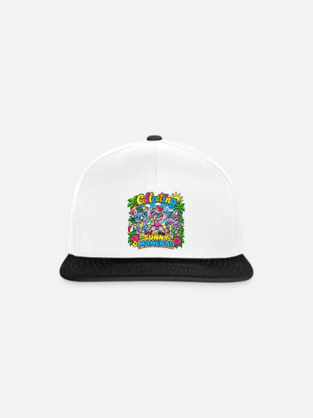 Sonnige Momente - Snapback Cap - Weiß/Schwarz