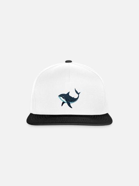 Walhai - Snapback Cap - Weiß/Schwarz