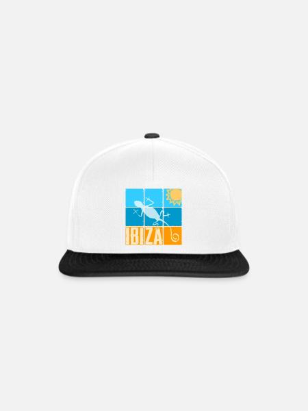 Ibiza Strand Vibes - Snapback Cap - Weiß/Schwarz