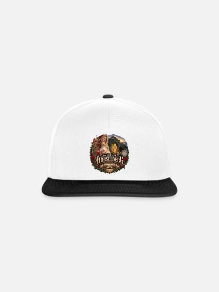 Der Hörselberg – Thüringer Sage - Snapback Cap - Weiß/Schwarz