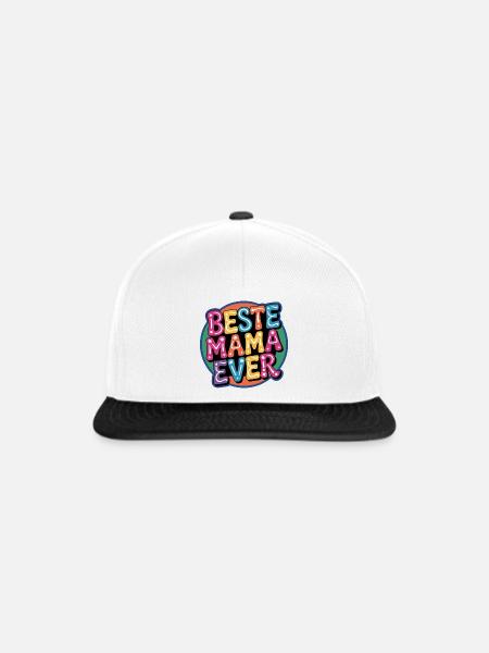 Beste Oma Ever - Snapback Cap - Weiß/Schwarz
