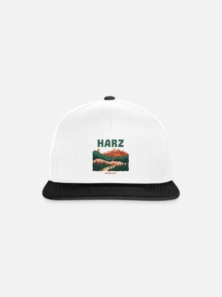 Harz Germany Mountain Railway - Snapback Cap - Weiß/Schwarz