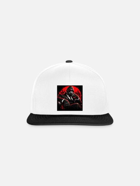 Red Black Business Gorilla - Snapback Cap - Weiß/Schwarz
