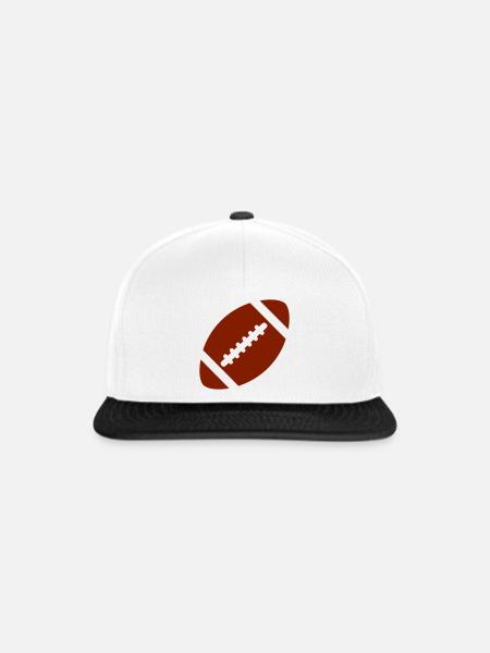 Football - Snapback Cap - Weiß/Schwarz