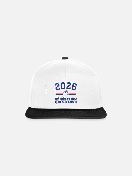 Aufstieg der Generation 2026 - Snapback Cap - Weiß/Schwarz