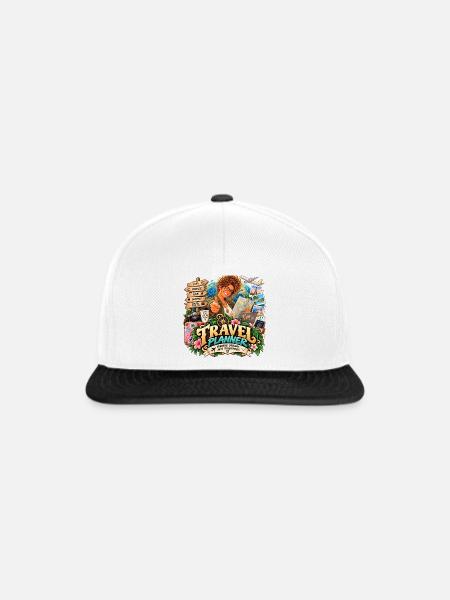 Traumvoller Reiseplaner - Snapback Cap - Weiß/Schwarz