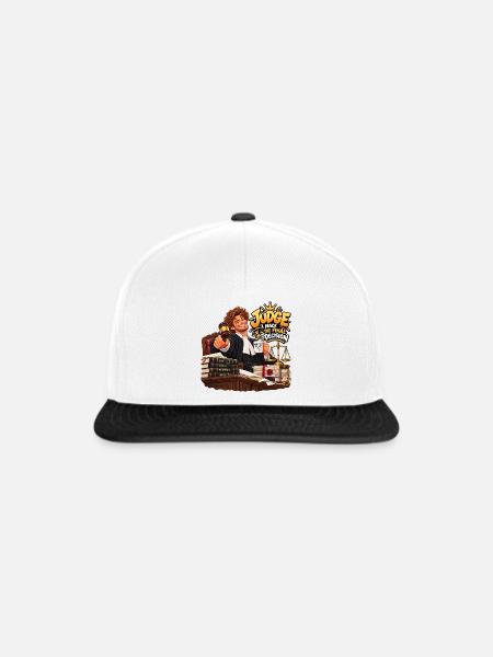 Beratender Richter: Endgültiges Urteil - Snapback Cap - Weiß/Schwarz