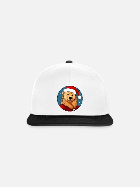 Bären Christmas / Thanksgiving - Snapback Cap - Weiß/Schwarz