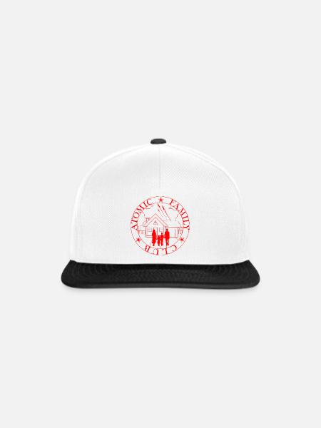 Familienheim-Emblem - Snapback Cap - Weiß/Schwarz