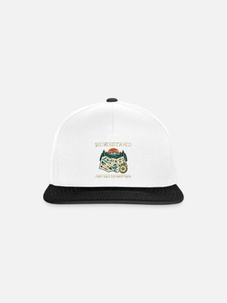 Ruhestand Fern Vom Schreibtisch - Snapback Cap - Weiß/Schwarz