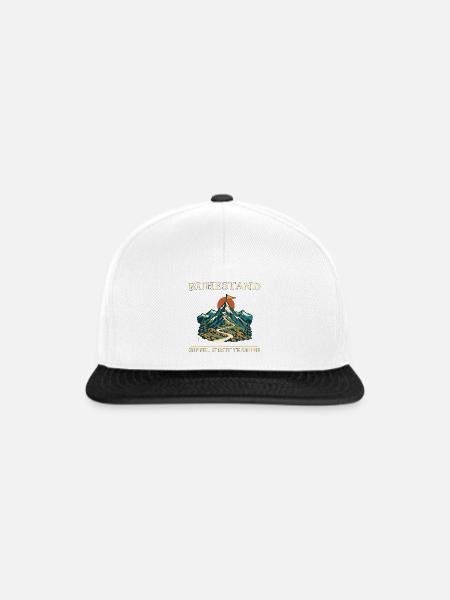 Ruhestand Gipfel statt Termine - Snapback Cap - Weiß/Schwarz
