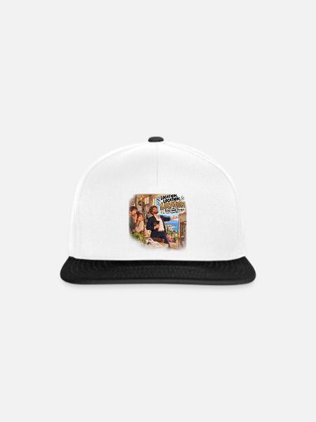 Humor Immobilienmietung Miete - Snapback Cap - Weiß/Schwarz