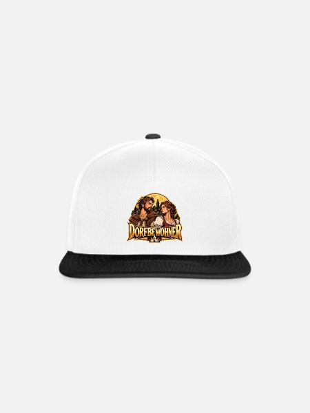 Dorfbewohner Liebesabenteuer - Snapback Cap - Weiß/Schwarz