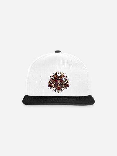 Vampirfledermäuse Halloween Gruppenkostüm - Snapback Cap - Weiß/Schwarz