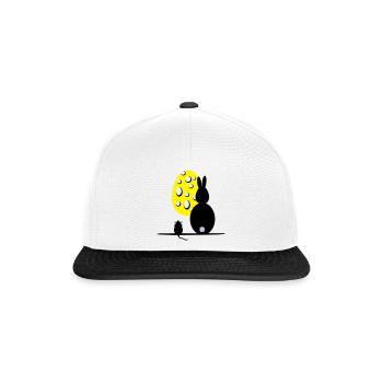 Mäuseosterei - Snapback Cap - Weiß/Schwarz - Vorne