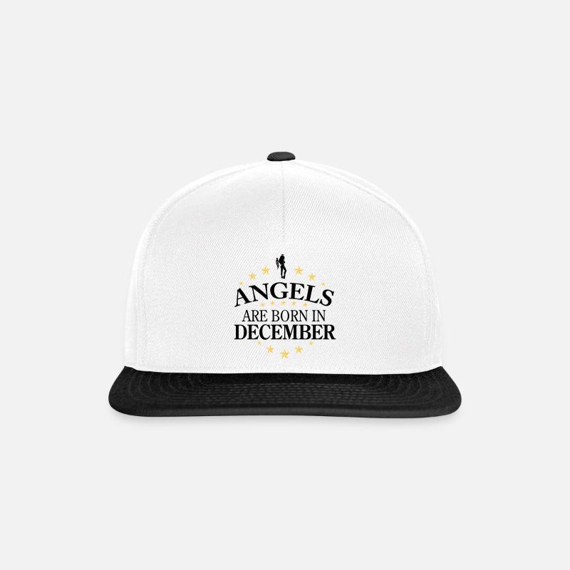 Angels December - Snapback Cap - Weiß/Schwarz