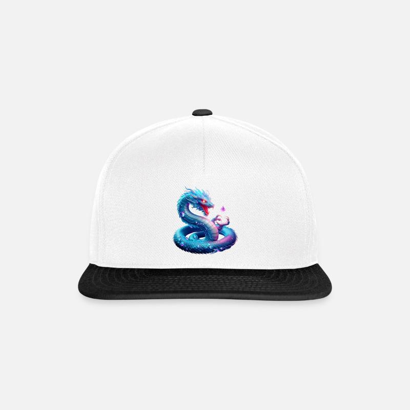 Dragon (03) - Casquette snapback - blanc/noir