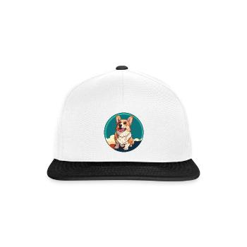 Chien Rottweiler Amoureux des chiens - Casquette snapback - blanc/noir - Devant