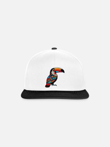 Tukan - Snapback Cap - Weiß/Schwarz