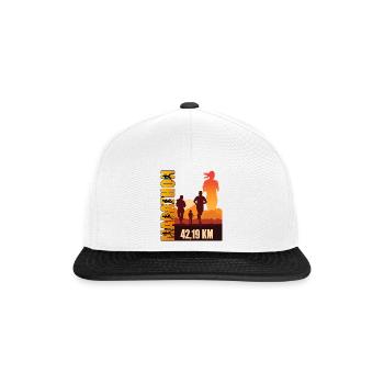 42.19 KM - Marathon - Snapback Cap - Weiß/Schwarz - Vorne