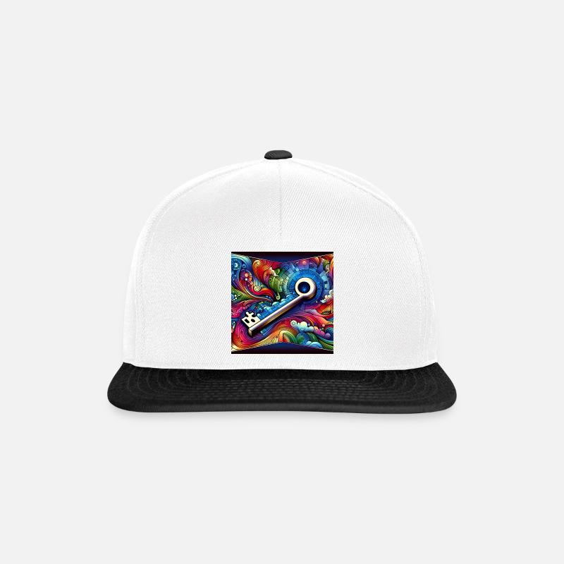Musterschlüssel der Farben - Snapback Cap - Weiß/Schwarz