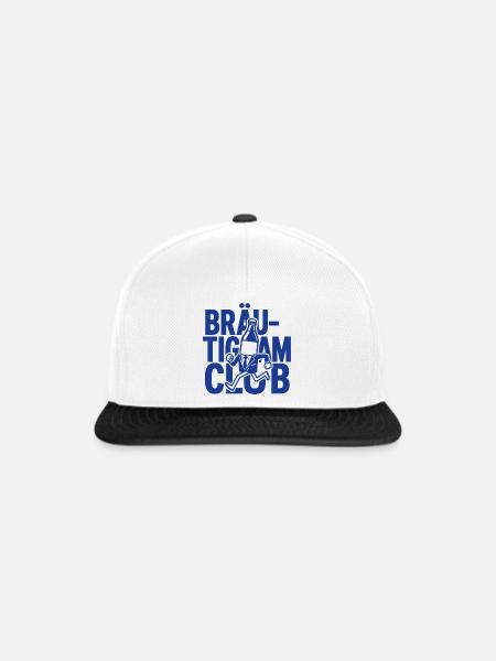 Bräutigam Club - Snapback Cap - Weiß/Schwarz