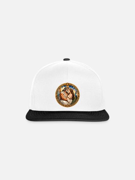 Zeus und Hera - Snapback Cap - Weiß/Schwarz