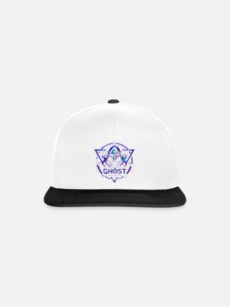 Geister-Neon-Triade – Horror – Halloween - Snapback Cap - Weiß/Schwarz