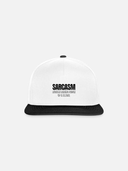 Sarcasm - Snapback Cap - Weiß/Schwarz