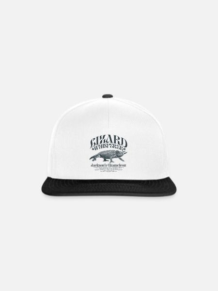 Jackson's Chamäleon Echsenflüsterer - Snapback Cap - Weiß/Schwarz