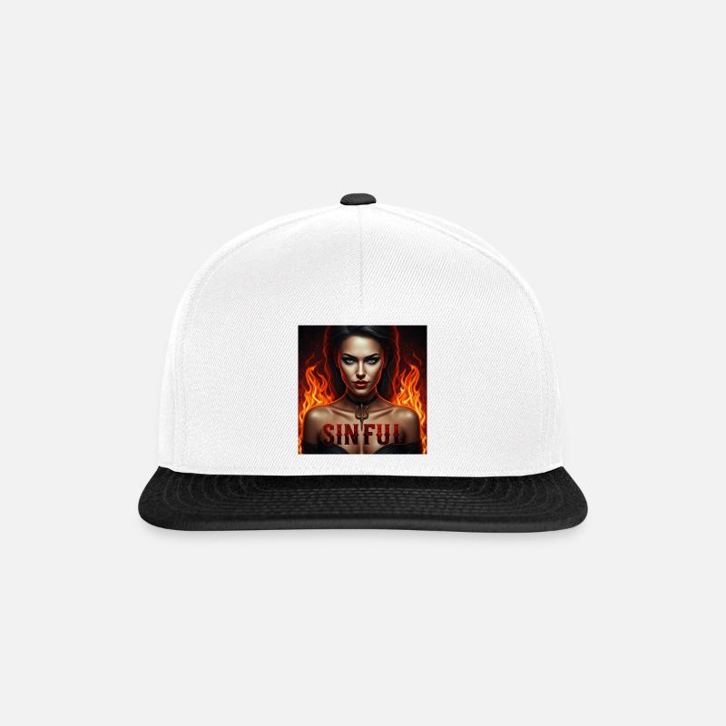 Gemini Generated Image gmpbbtgmpbbtgmpb - Snapback Cap - white/black