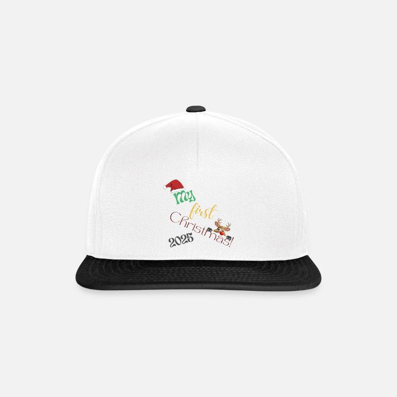 My first Christmas 2025! - Snapback Cap - Weiß/Schwarz